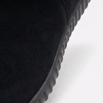 Cozella – Women's Knit Cuff Suede Ankle Booties