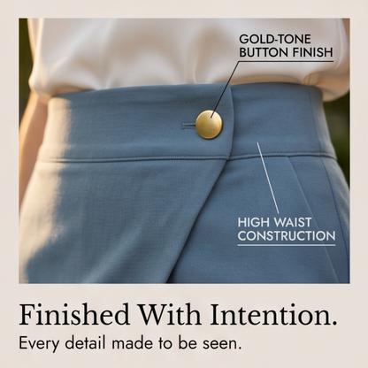 Wraplane – Wrap-Front Wide-Leg Pants