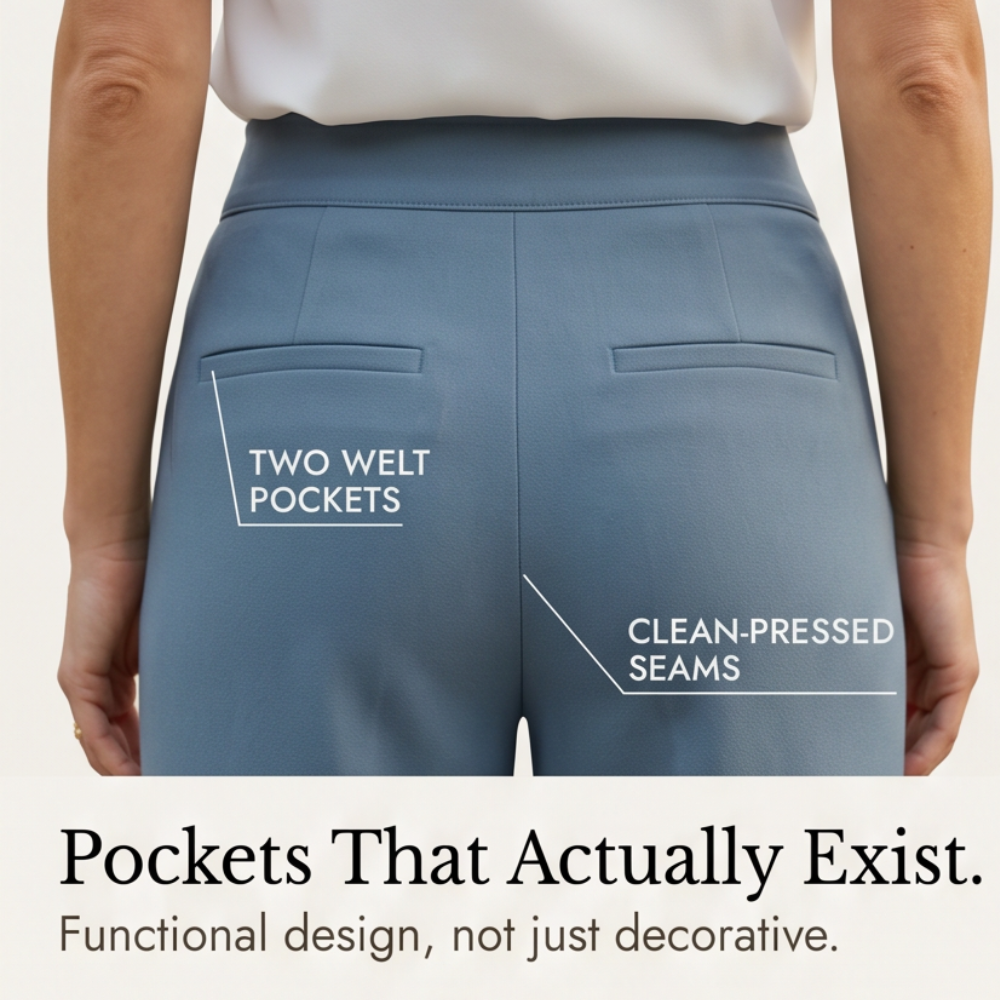Wraplane – Wrap-Front Wide-Leg Pants