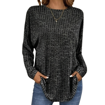 Wovelle – Waffle Knit Oversized Sweater