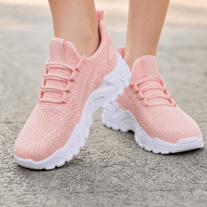 Aerloom – Women's Breathable Knit Sneakers for All Day Comfort Pink / 6