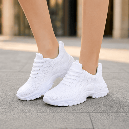 Aerloom – Women's Breathable Knit Sneakers for All Day Comfort White / 6