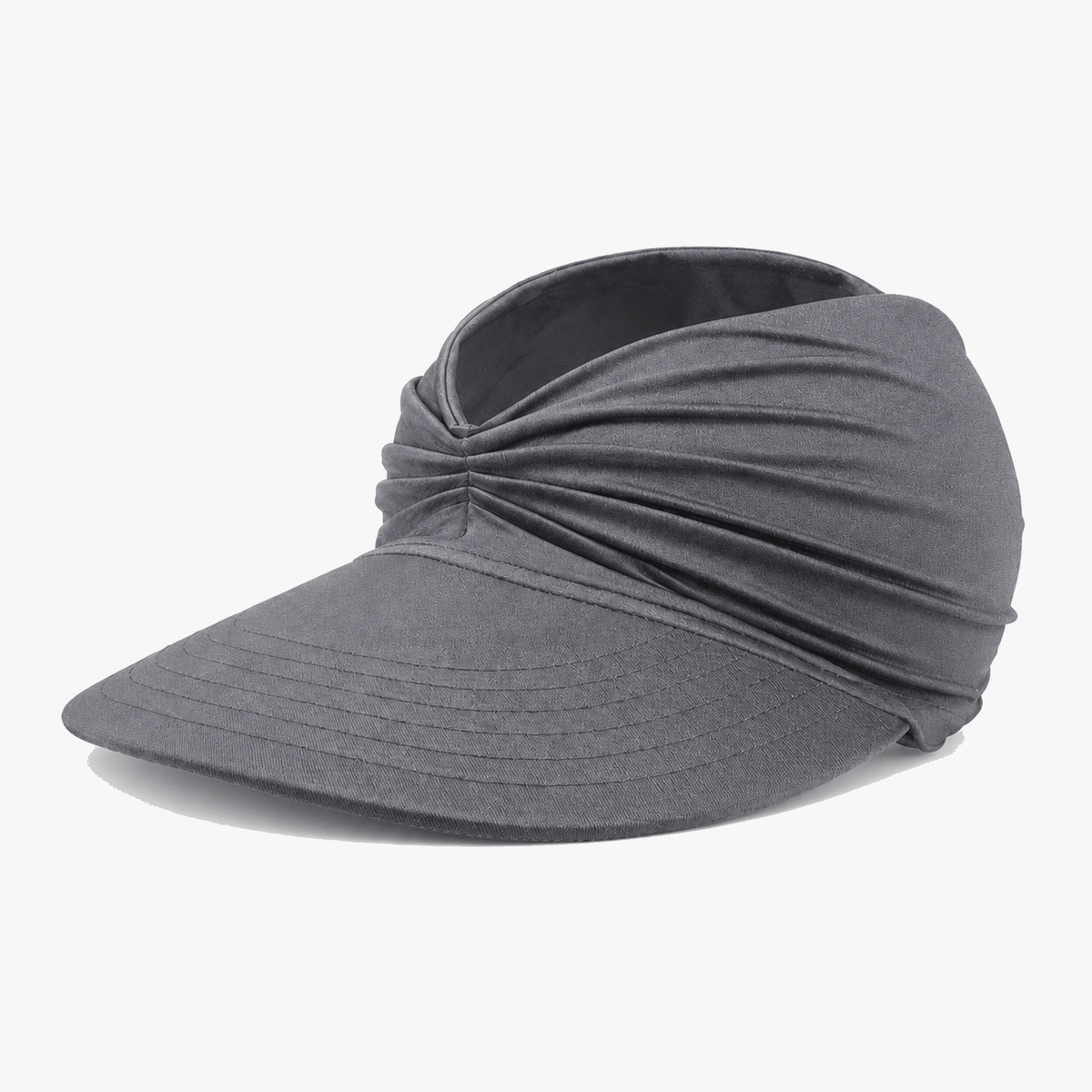 Solenza – Ruched UPF 50+ Sun Visor for Women, Packable Wide Brim