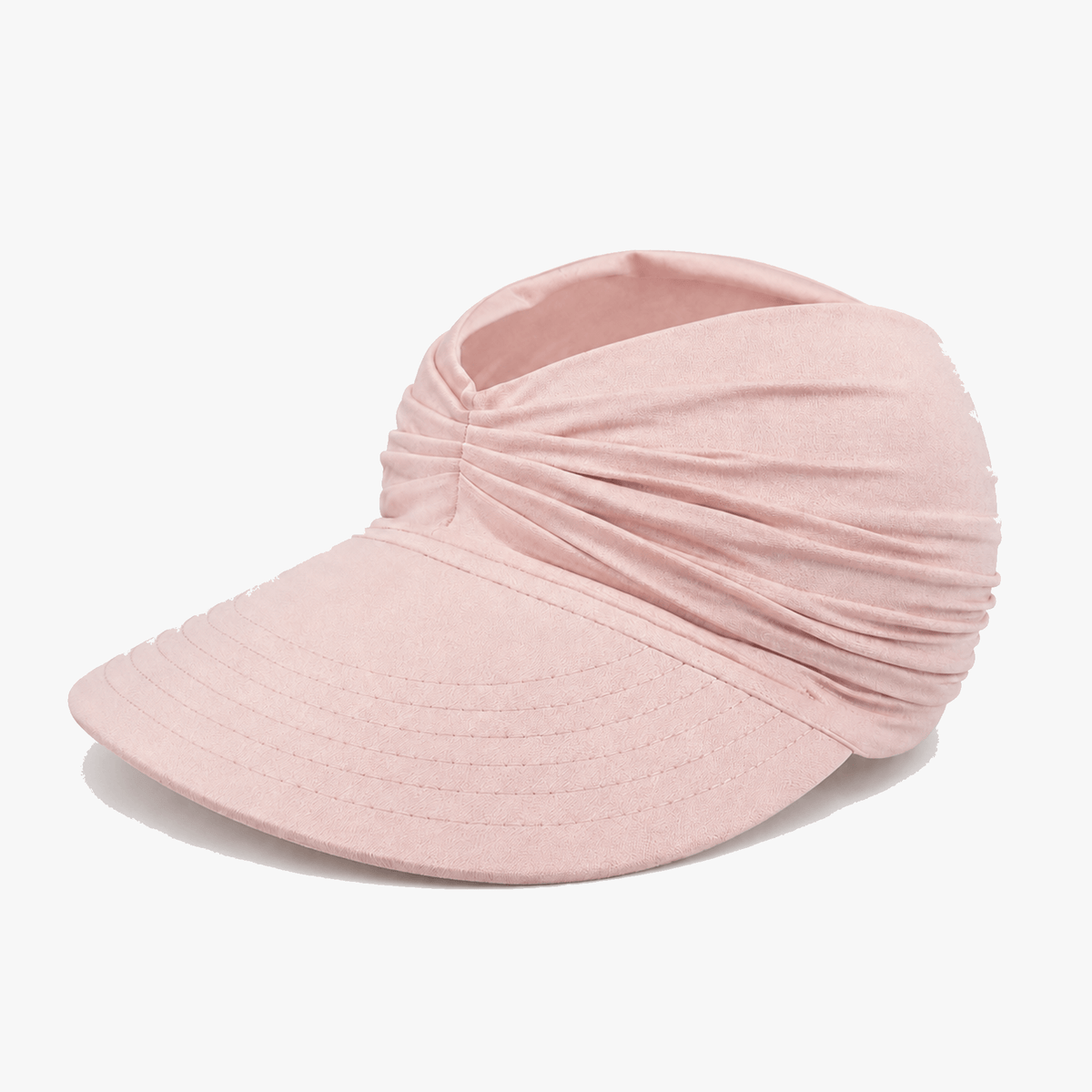Solenza – Ruched UPF 50+ Sun Visor for Women, Packable Wide Brim