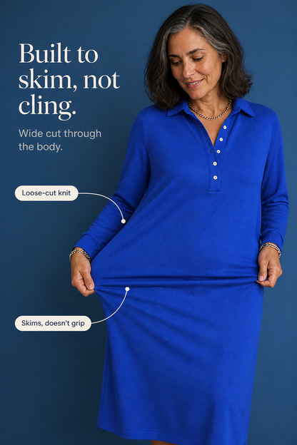 Ribelle – Ribbed Knit Long-Sleeve Sweatshirt Dress
