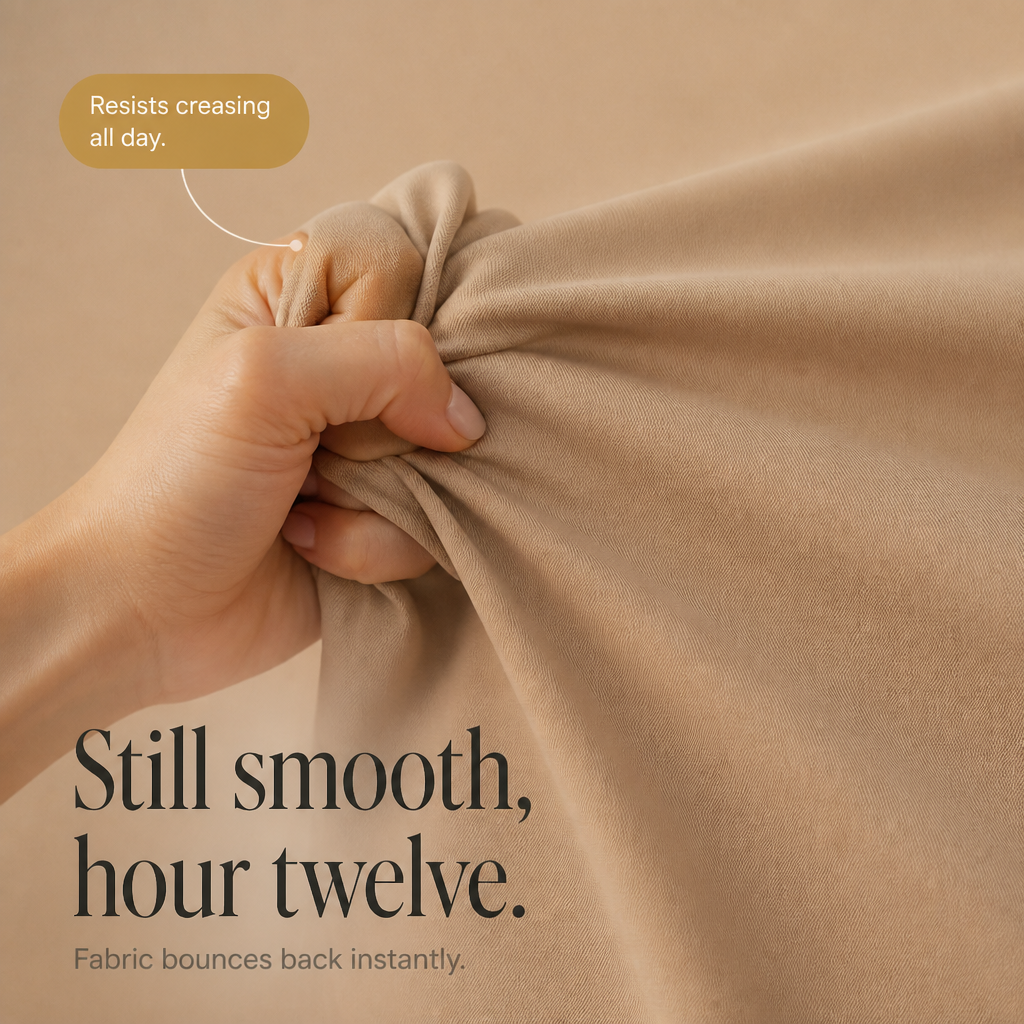 Smoothelle – מכנסיים רחבים בגזרה גבוהה עם שליטה בבטן
