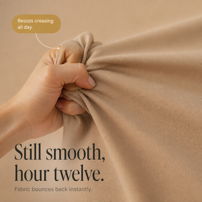 Smoothelle – מכנסיים רחבים בגזרה גבוהה עם שליטה בבטן