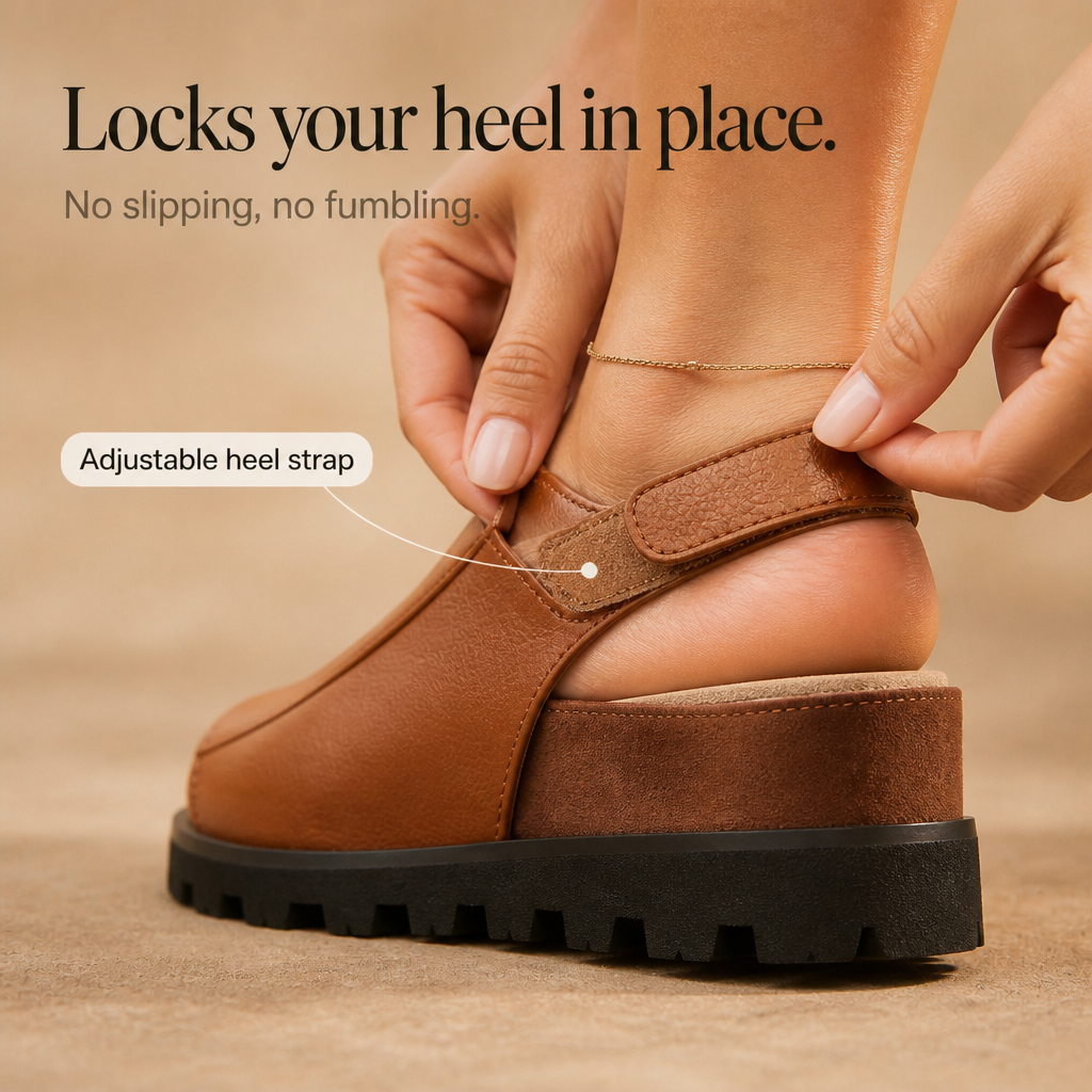Strapelle – Ballerines à bride en cuir rembourrées