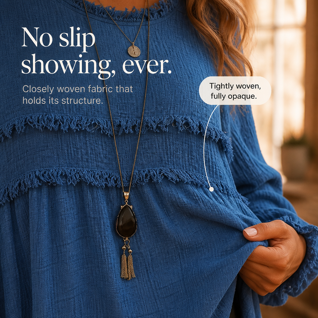 Fringella – Blusa boho con frange e maniche plissettate