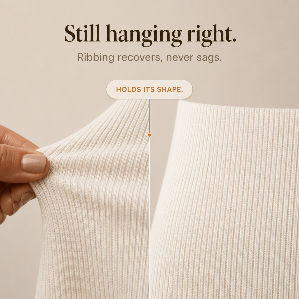 Cowlette – Cowl-Neck Ribbed Knit Sweater Dress