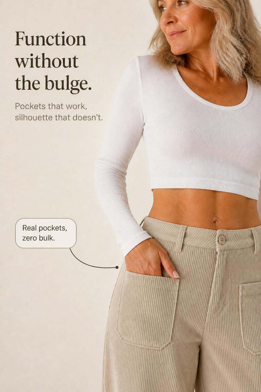 Easelane – Wide-Leg Relaxed Pocket Trousers