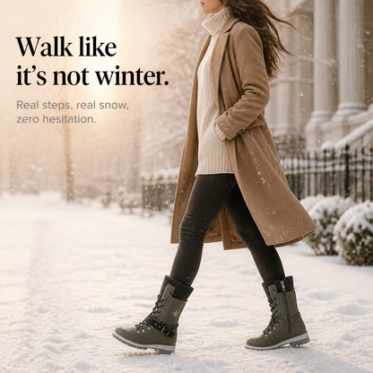 Frostelle – Knit-Shaft Wide-Foot Winter Boots