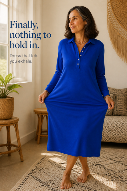 Ribelle – Ribbed Knit Long-Sleeve Sweatshirt Dress