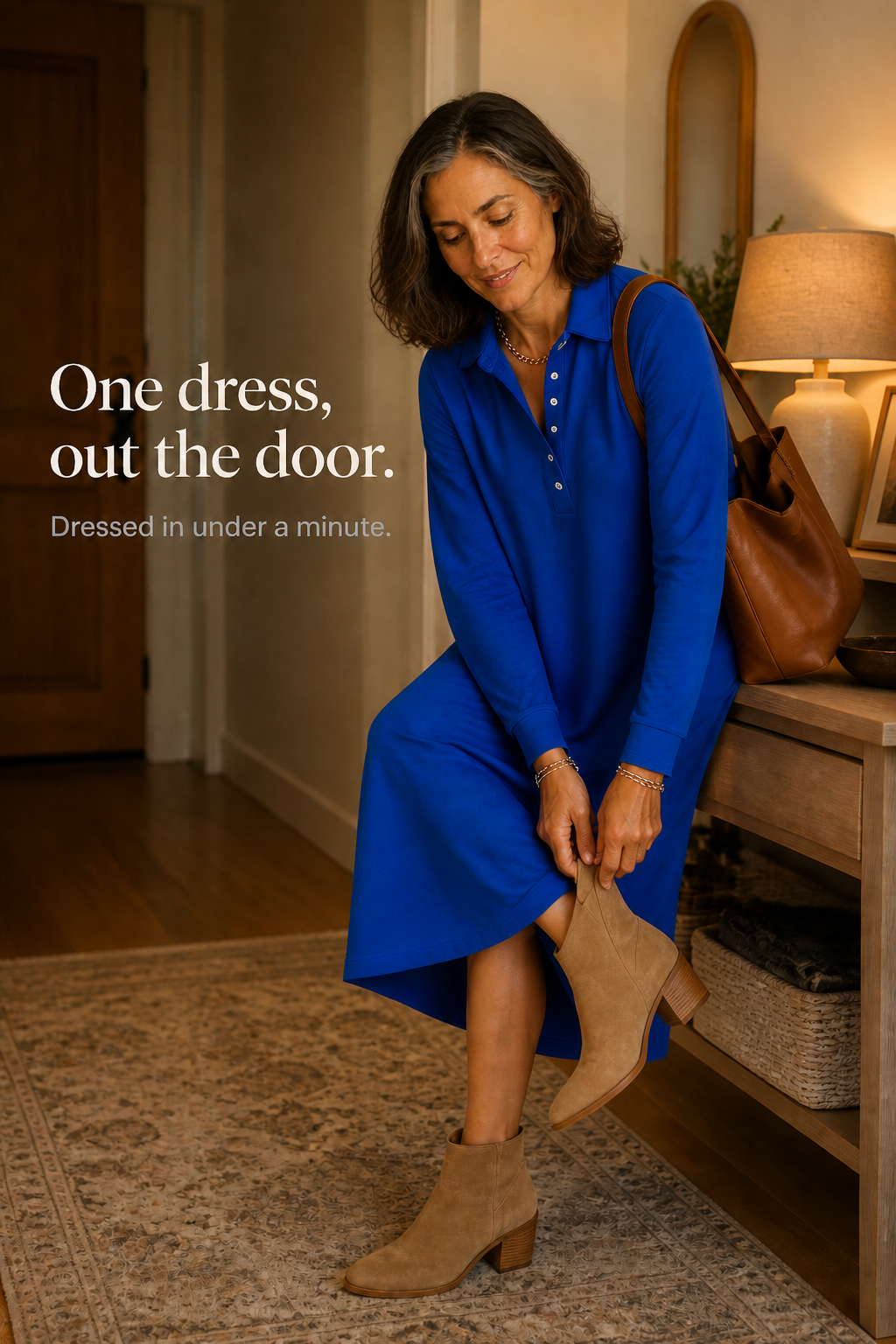 Ribelle – Ribbed Knit Long-Sleeve Sweatshirt Dress