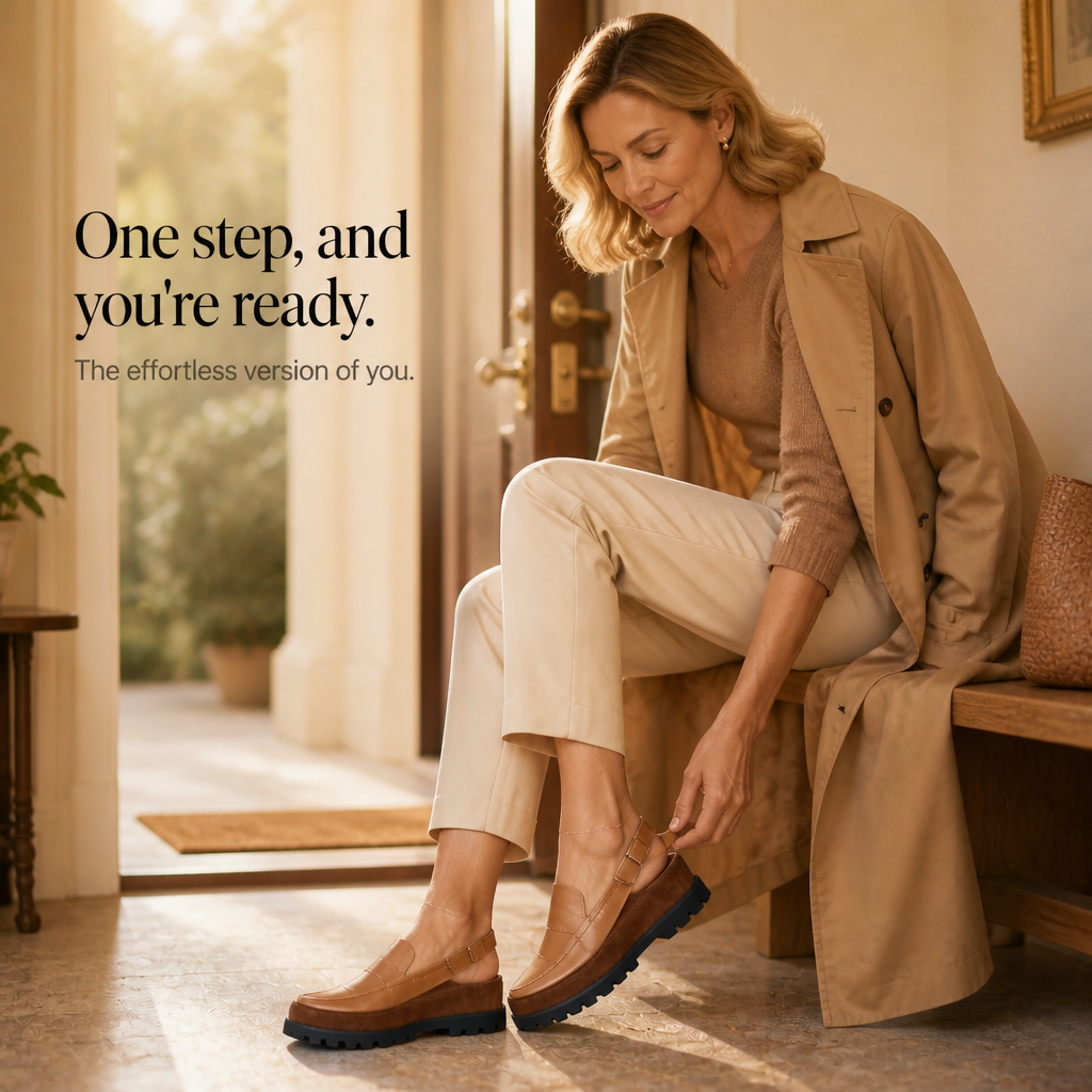 Strapelle – Ballerines à bride en cuir rembourrées