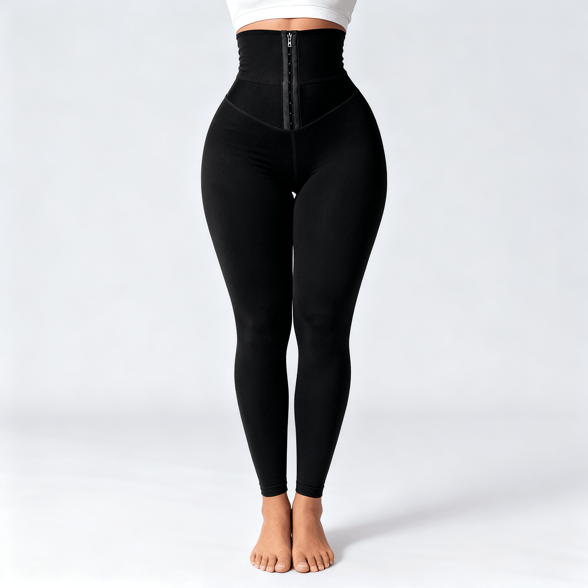 Cinchley – Women's High-Waist Corset Leggings Black / S