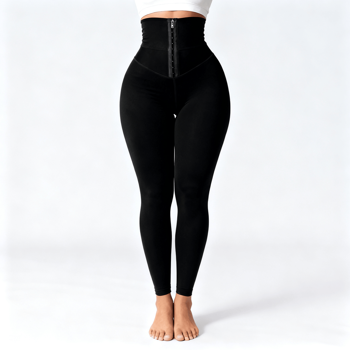 Cinchley – Women's High-Waist Corset Leggings Black