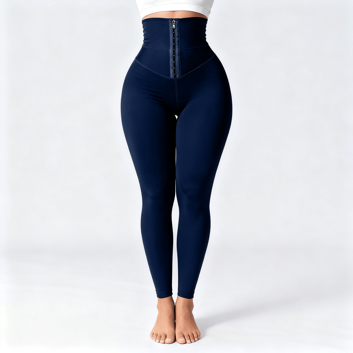 Cinchley – Women's High-Waist Corset Leggings Navy