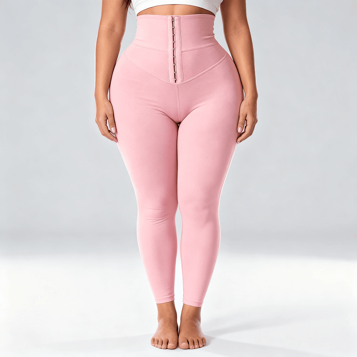 Cinchley – Women's High-Waist Corset Leggings Pink / S