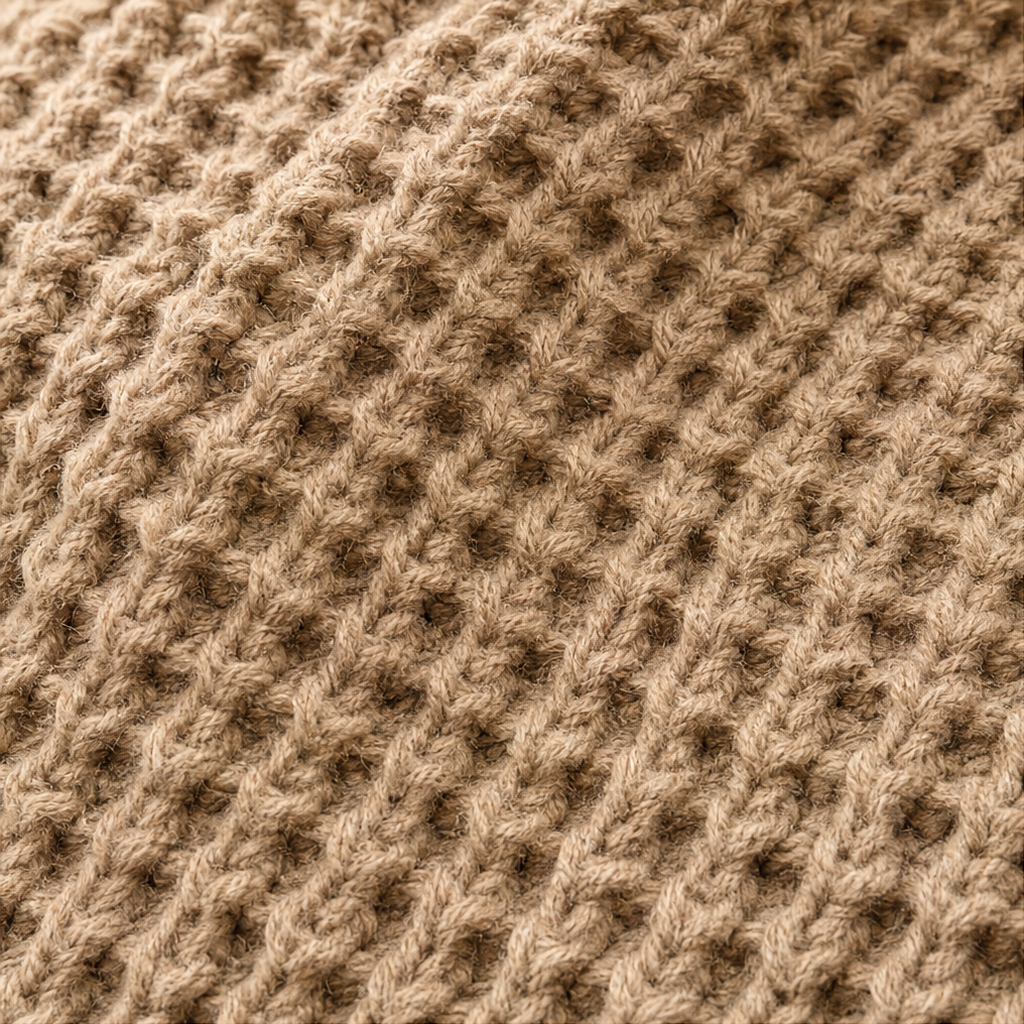 Snugella – Asymmetrischer Wasserfallpulli mit Seitenknöpfen