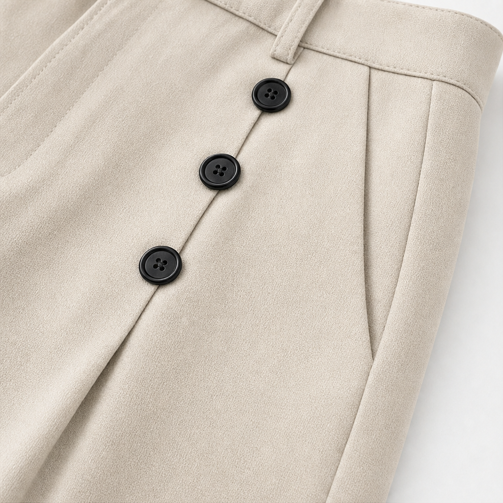 Bellora – Pantaloni palazzo a vita alta con pieghe