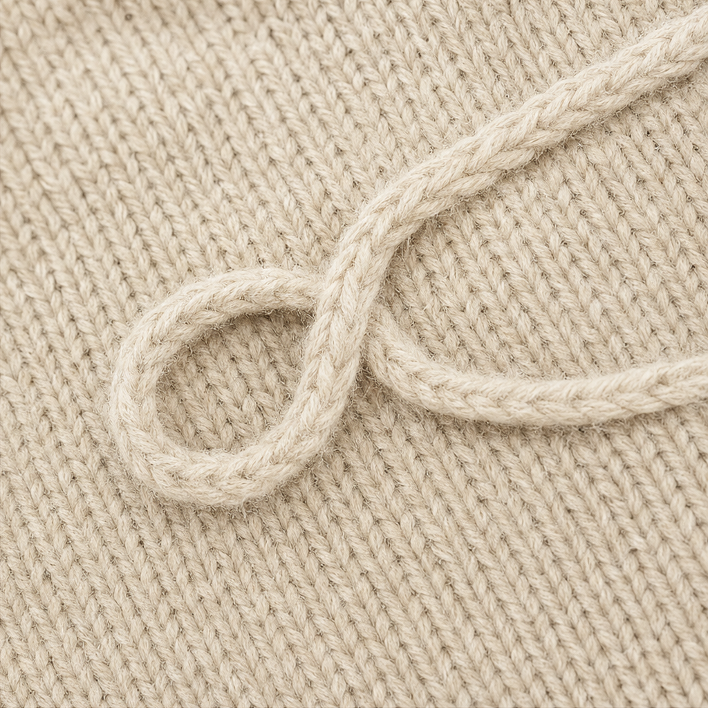 Braidenne – Jersey de punto con cordón trenzado y botones