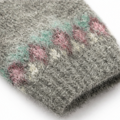 Isleva – Maglione girocollo con sprone Fair Isle