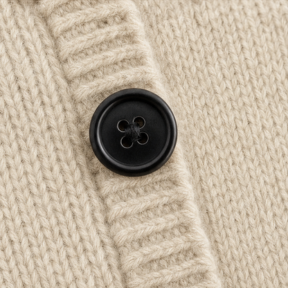 Braidenne – Jersey de punto con cordón trenzado y botones