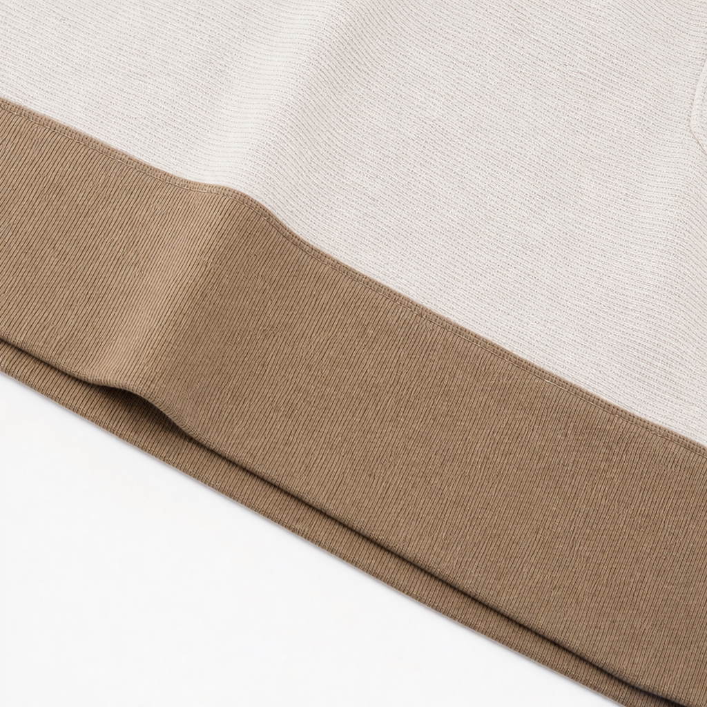 Zipfelt – Robe sweat demi-zip à finitions côtelées