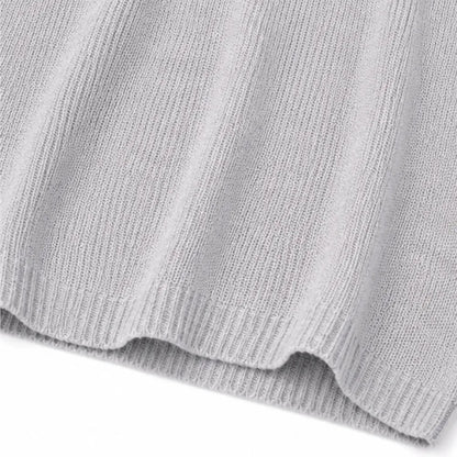 Elowyn – Soft V-Neck Knit Tunic Top for Women, Loose Drape