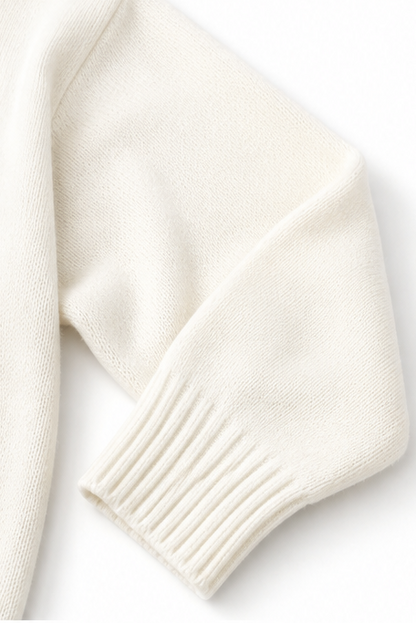 Hushlane – Oversized Drawstring Hooded Knit Sweater