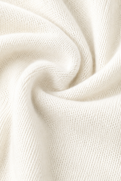 Hushlane – Oversized Drawstring Hooded Knit Sweater