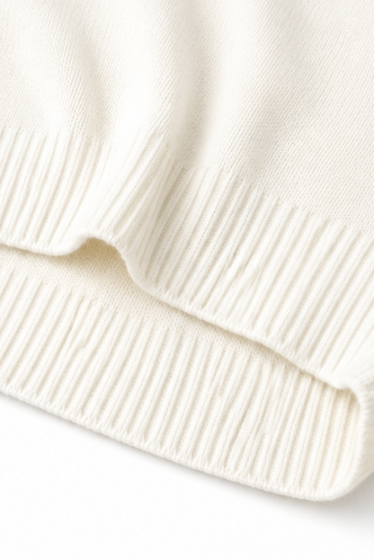 Hushlane – Oversized Drawstring Hooded Knit Sweater