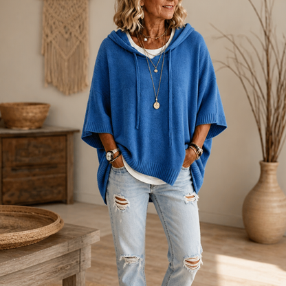 Wearbella – Oversized Striped Hooded Sweater