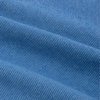 Drapella – Collarless Soft-Denim-Look Button-Down Cardigan