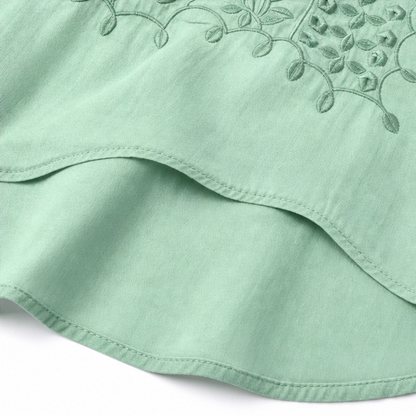 Florenza – V-Neck Blouse with Buttons