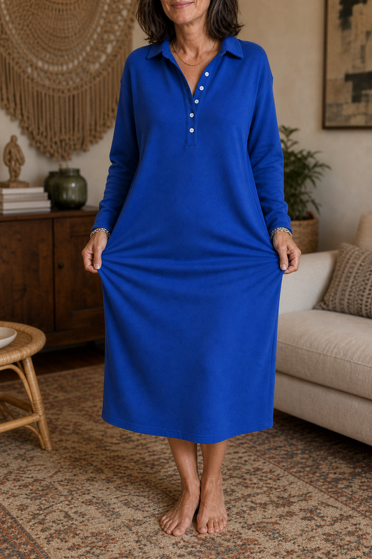 Ribelle – Ribbed Knit Long-Sleeve Sweatshirt Dress