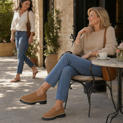 Treadelle – Mocasini cu talpă groasă tip platformă