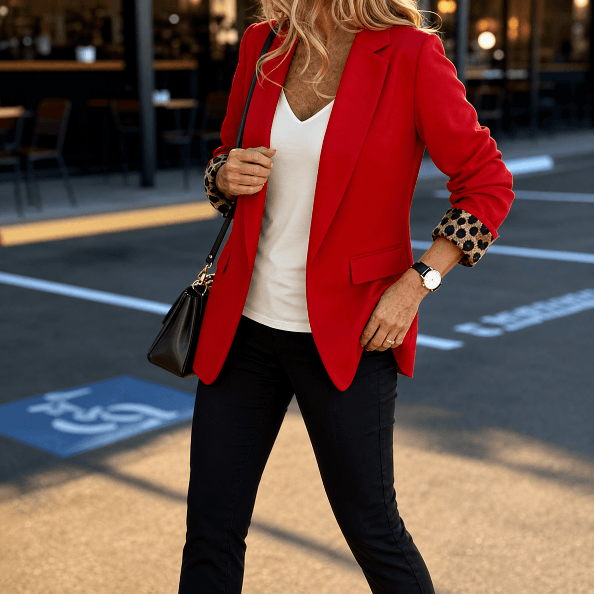 Siletta - Women's Comfortable Tailored Blazer Red / S