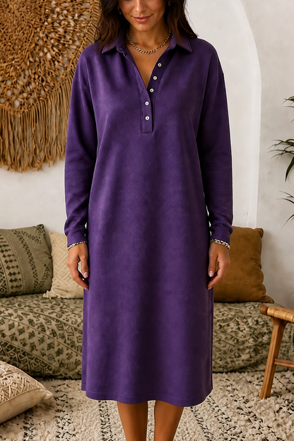 Ribelle – Ribbed Knit Long-Sleeve Sweatshirt Dress