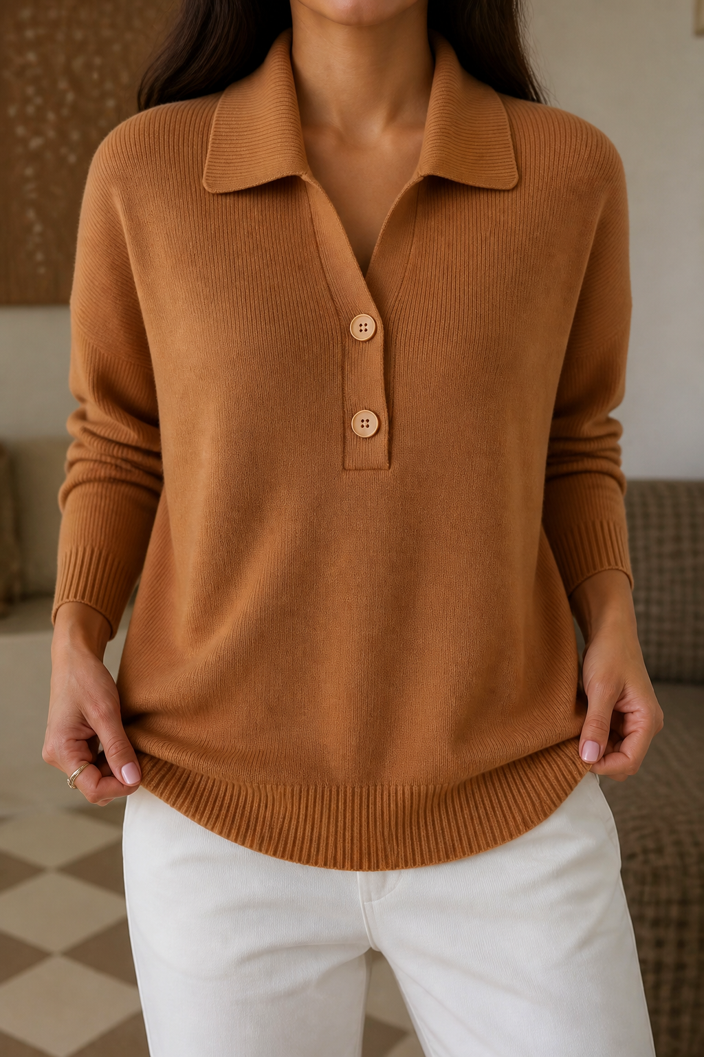 Collane – Collared Pullover Sweater